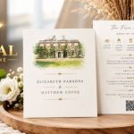 Beautiful invitations wedding invite with elegant floral design and personalized details for a special celebration