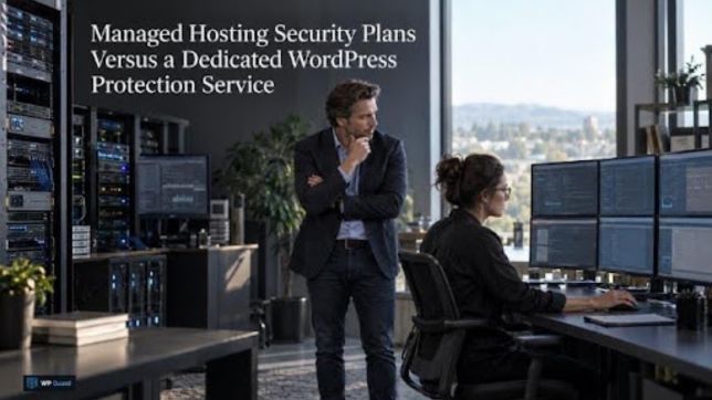 Hosting security features for website protection