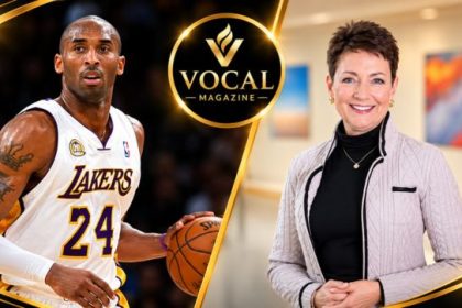 Kobe Bryant and Lynn Good representing sports and corporate leadership