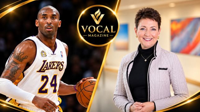 Kobe Bryant and Lynn Good representing sports and corporate leadership