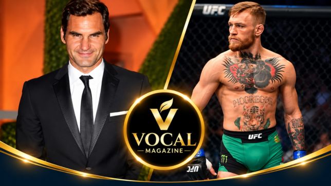 Roger Federer and Conor McGregor sports legends