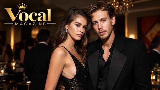 Austin Butler and Kaia Gerber together at a public event
