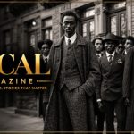 Harlem Renaissance fashion featuring elegant 1920s suits, glamorous flapper dresses, vintage accessories, and African American cultural style