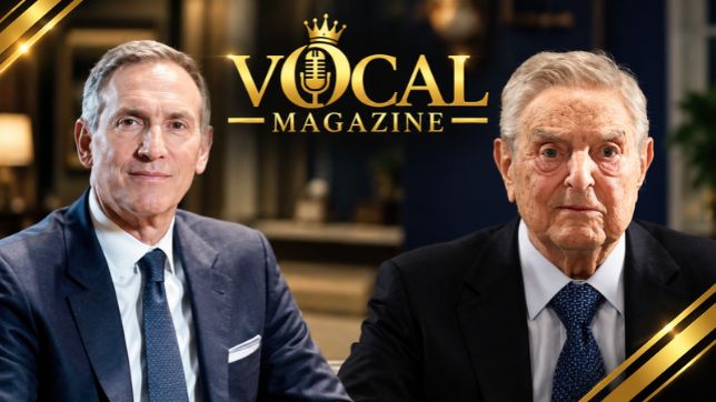Howard Schultz and George Soros, influential billionaires in American business, philanthropy, and politics