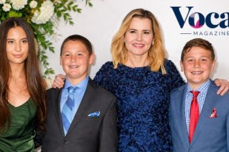 Kian William Jarrahy with his mother, actress Geena Davis