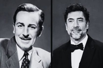 Walt Disney and Javier Bardem in Disney movies, including Pirates of the Caribbean and The Little Mermaid